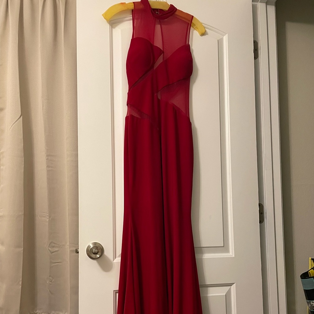 Red prom dress/ size small